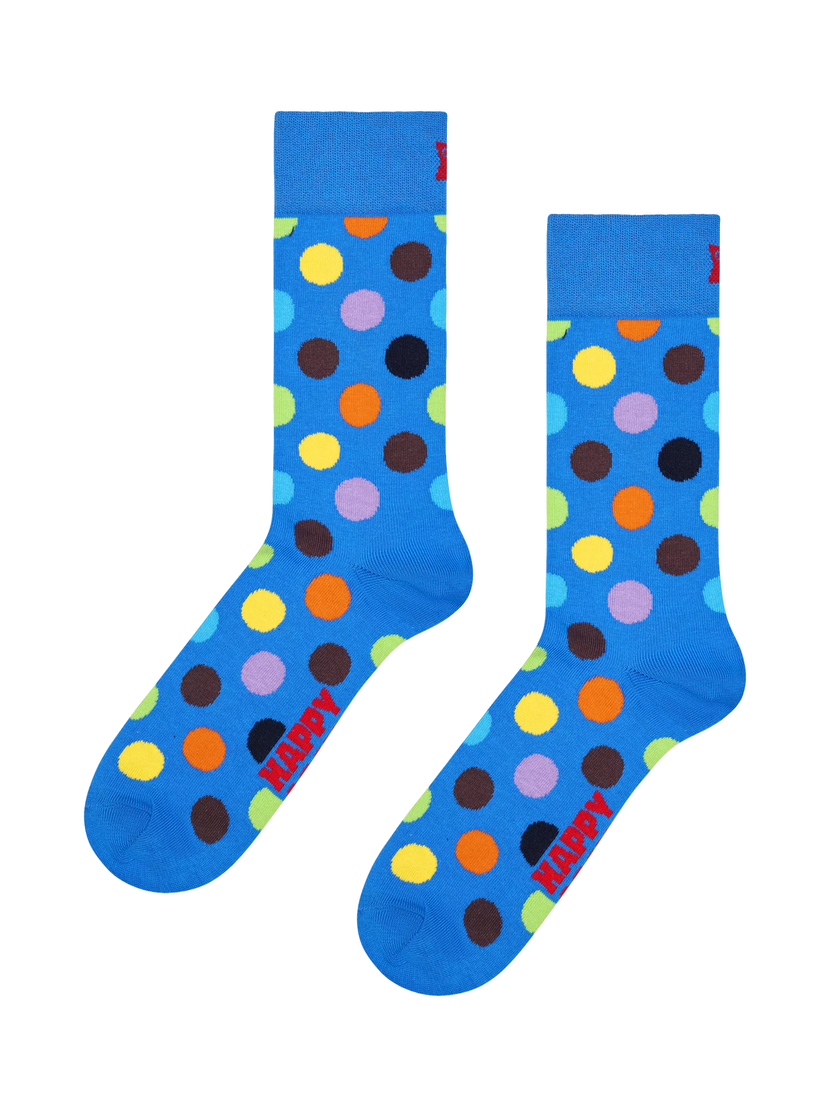 Happy Socks polka dot socks blue multi, UK version