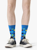 Happy Socks polka dot socks blue multi, UK version