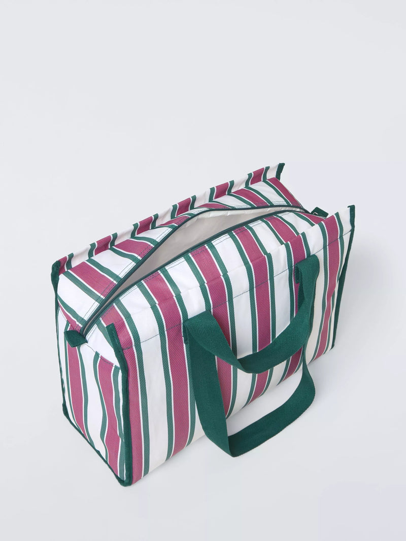 John Lewis striped picnic cooler bag pink multi 20L (British brand)