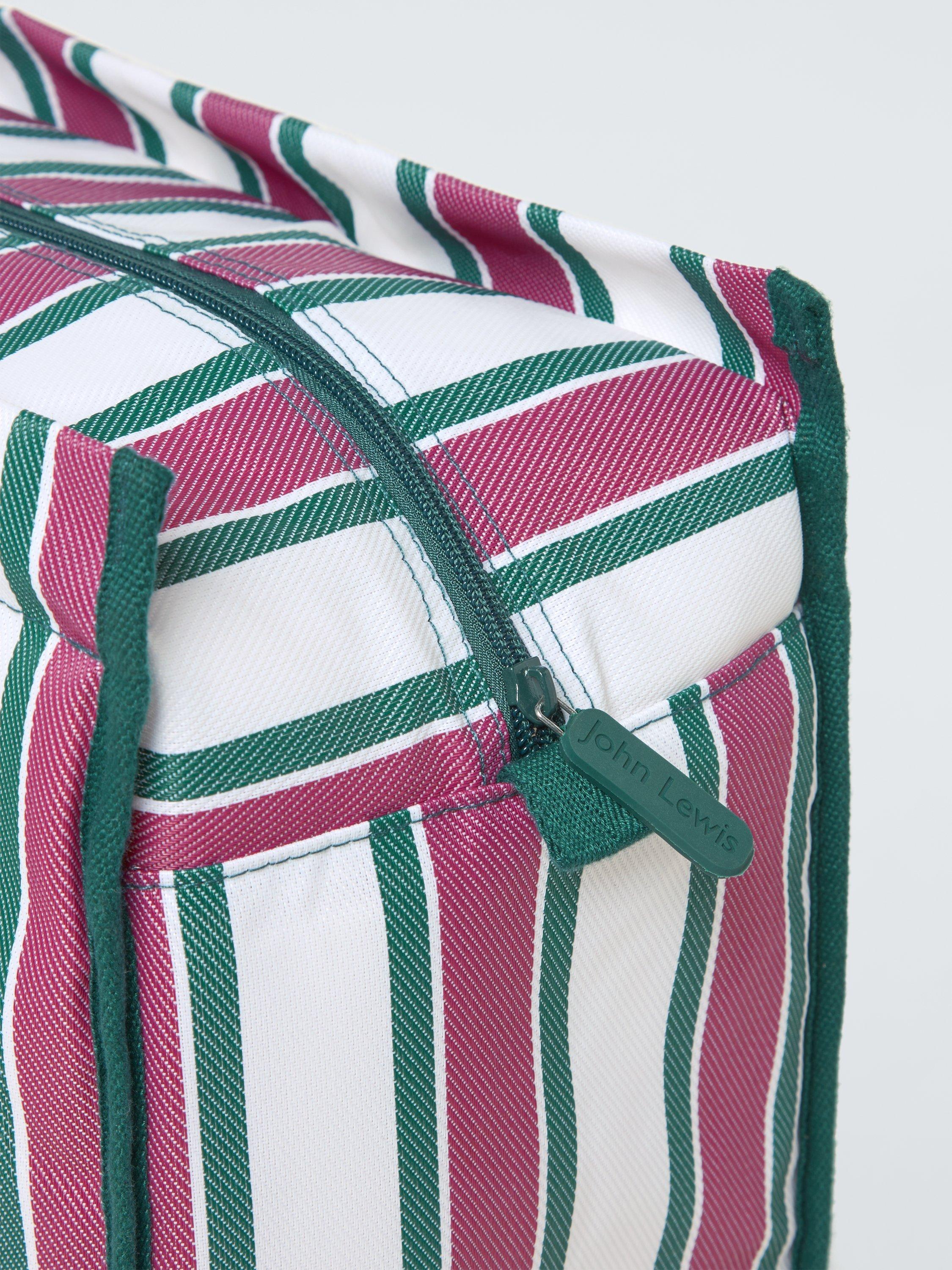 John Lewis striped picnic cooler bag pink multi 20L (British brand)