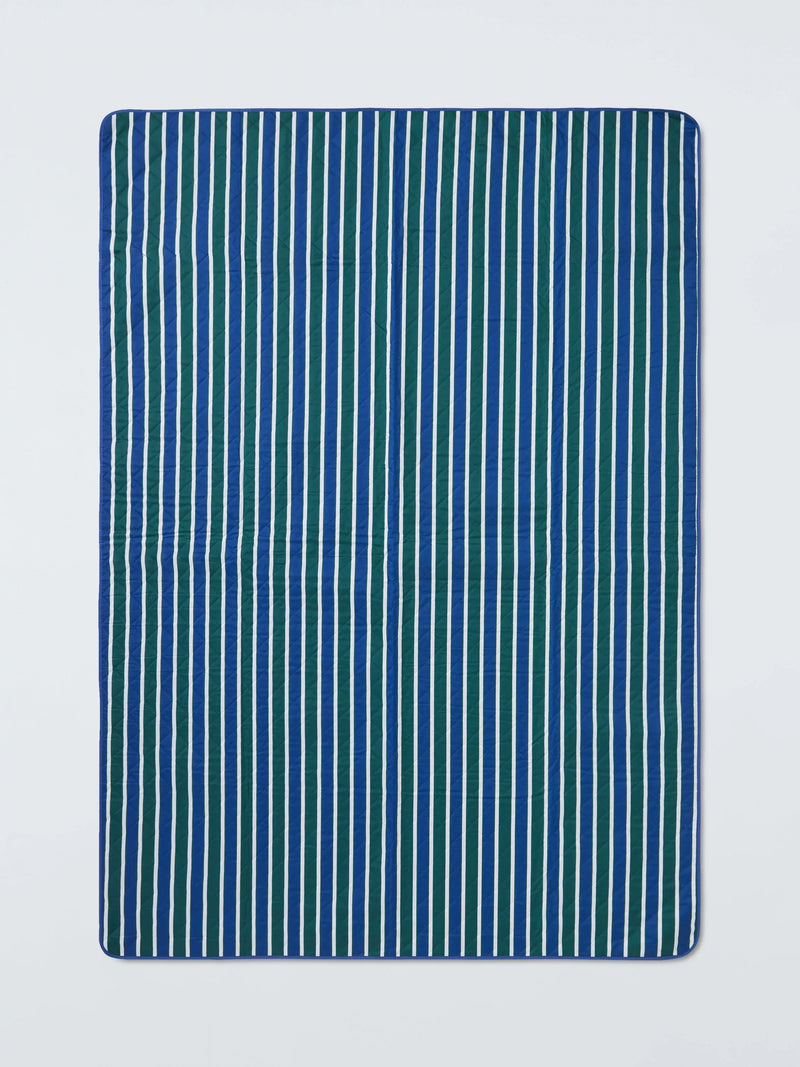 John Lewis extra large striped quilted picnic rug, UK version