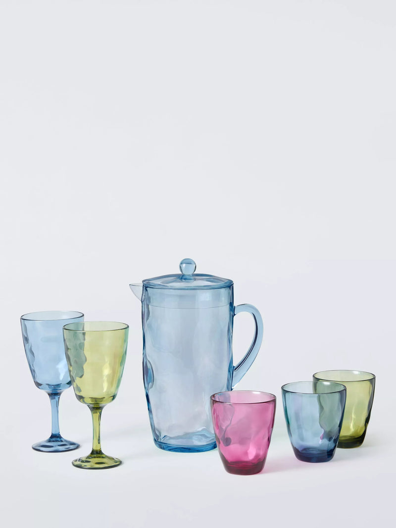 John Lewis Wave plastic picnic jug 2L blue (British brand)