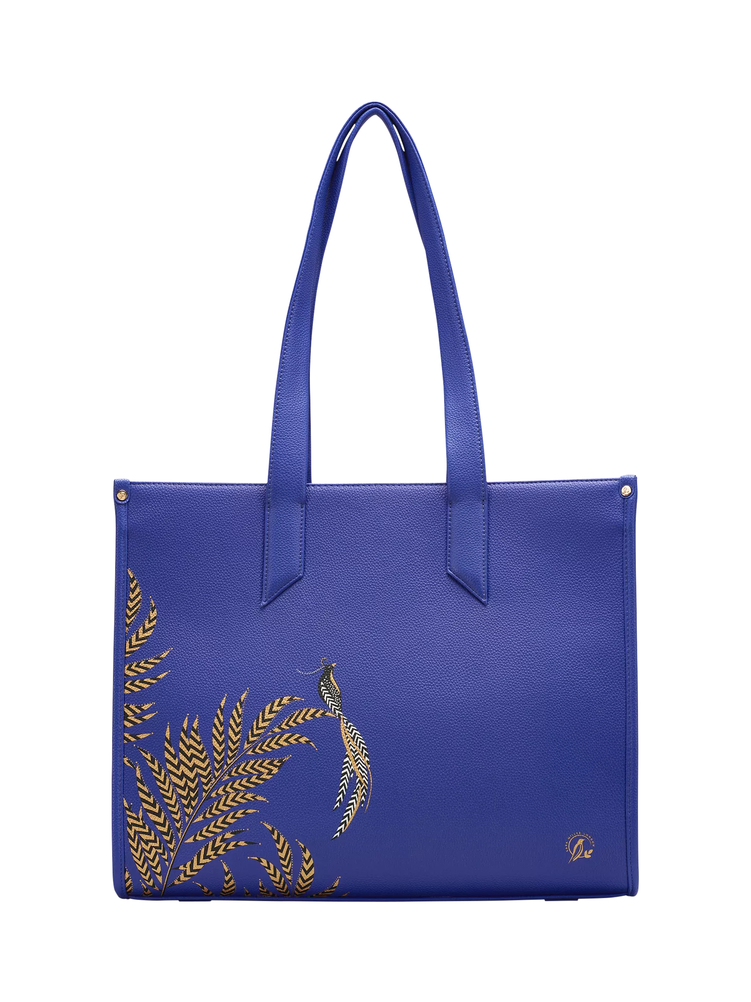 Sara Miller Oversized Box Tote Bag, Botanic Blue