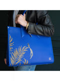 Sara Miller oversized box tote bag Botanic Blue, imported from the UK