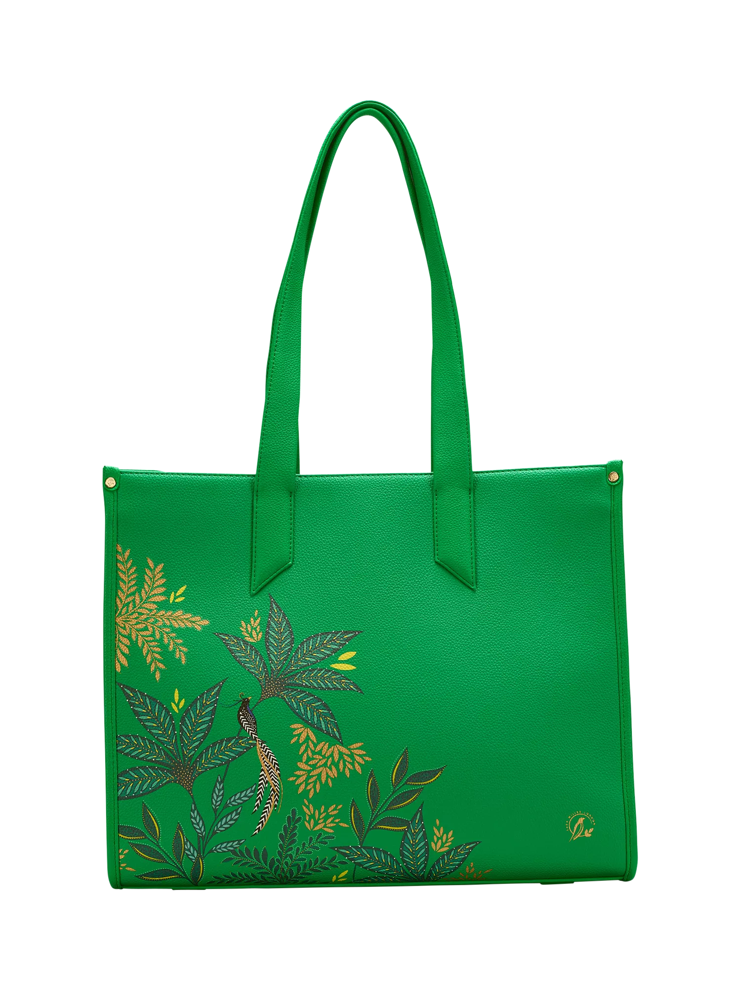 Sara Miller Oversized Box Tote Bag, Botanic Green