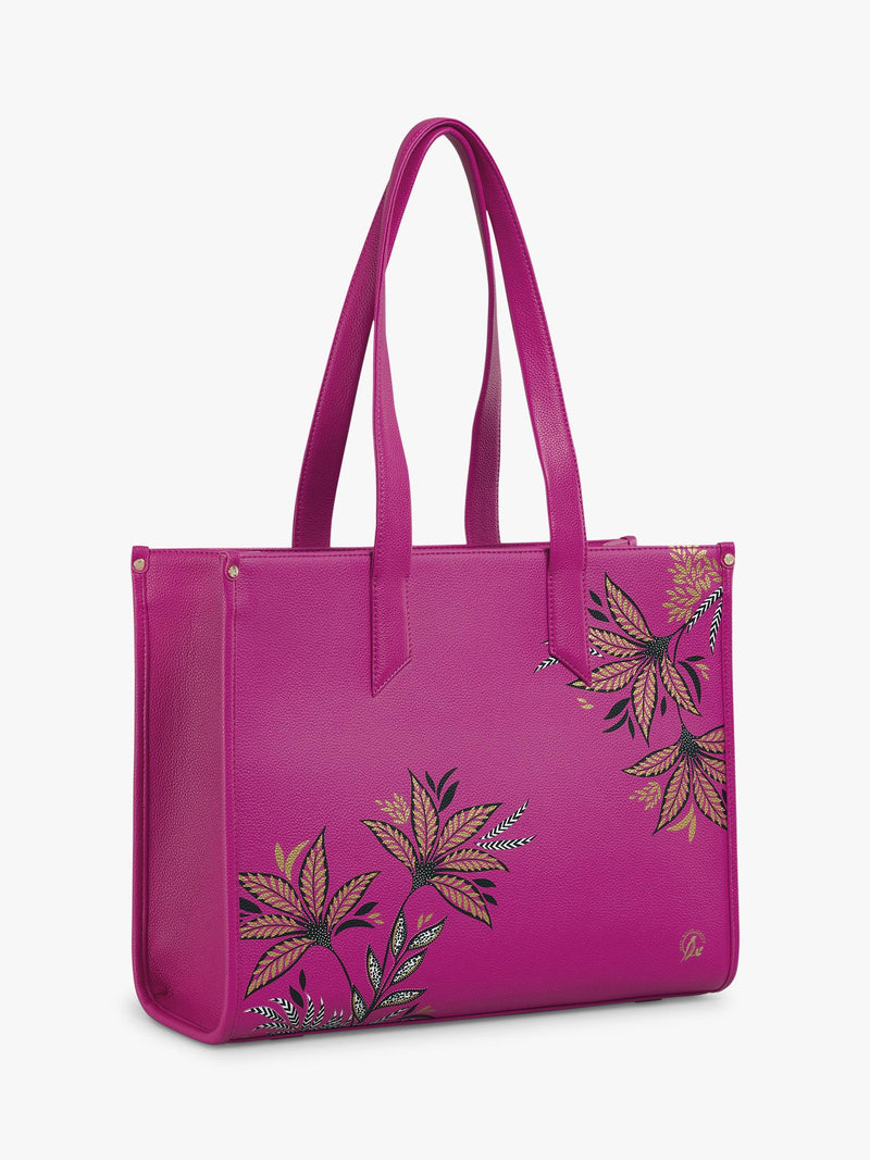 Sara Miller oversized box tote bag Botanic Pink, UK version
