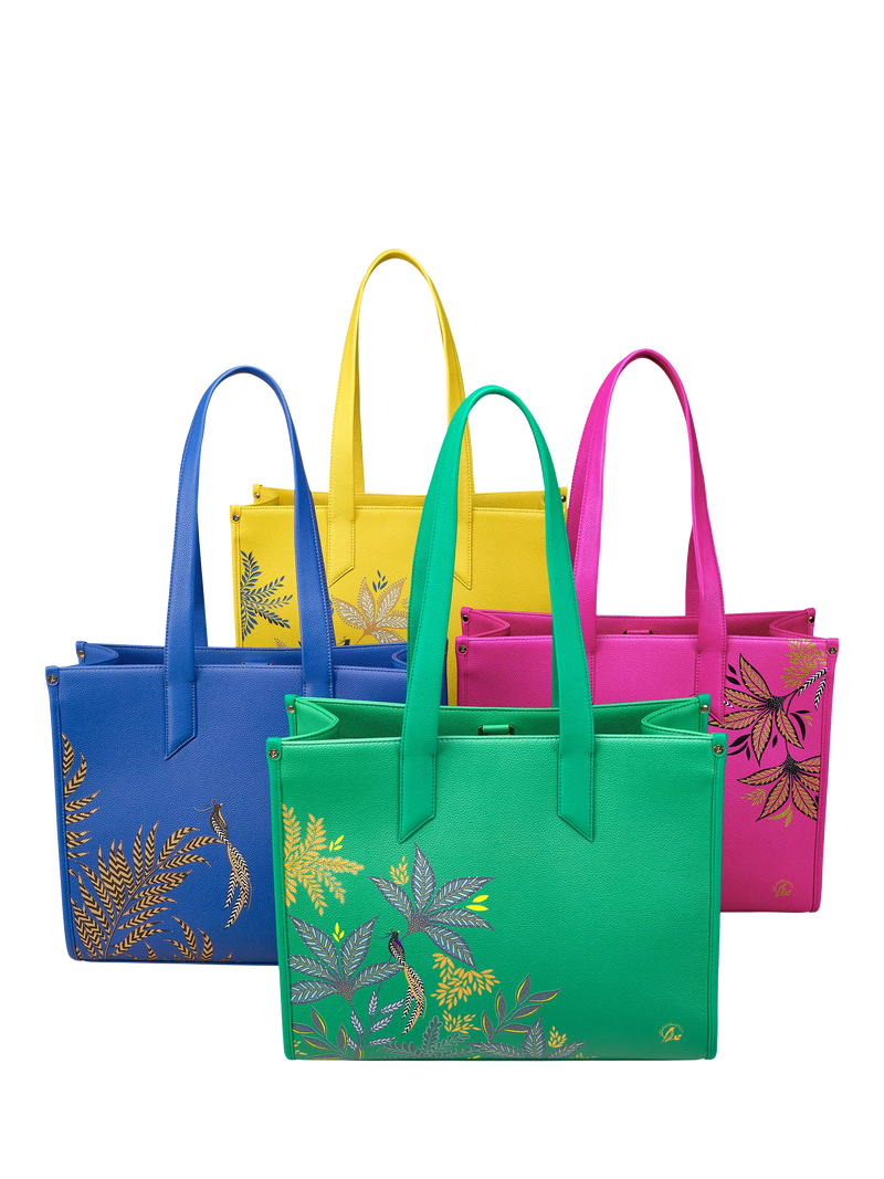 Sara Miller oversized box tote bag Botanic Pink, UK version