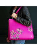 Sara Miller oversized box tote bag Botanic Pink, UK version