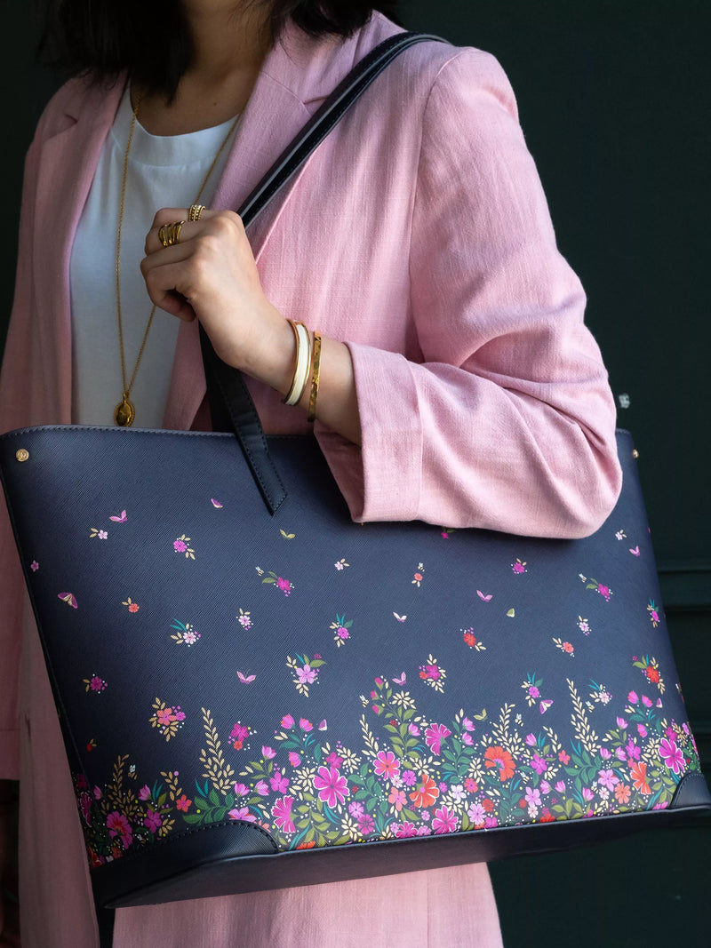Sara Miller large tote bag ditsy floral print - British product