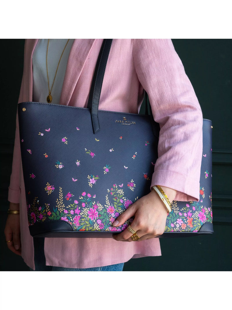 Sara Miller large tote bag ditsy floral print - British product