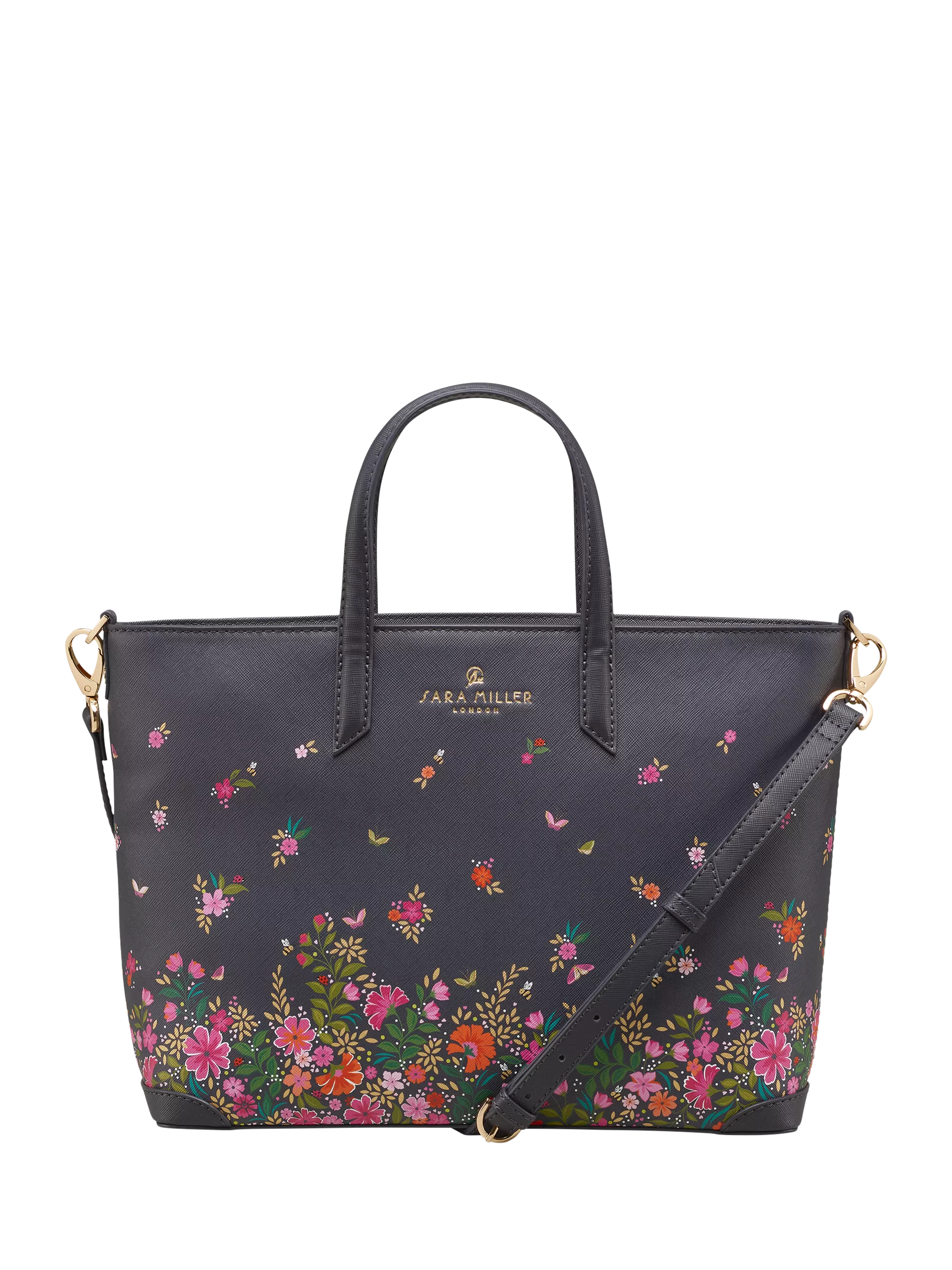 Sara Miller medium ditsy floral tote bag - British product