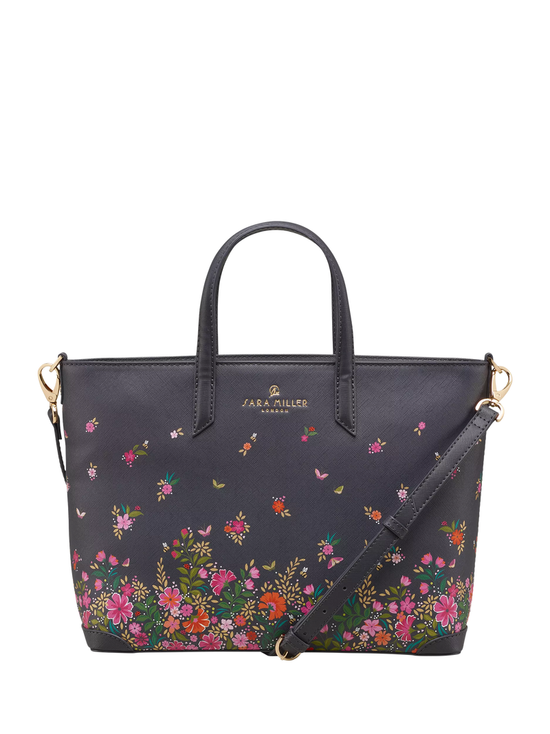 Sara Miller medium ditsy floral tote bag - British product