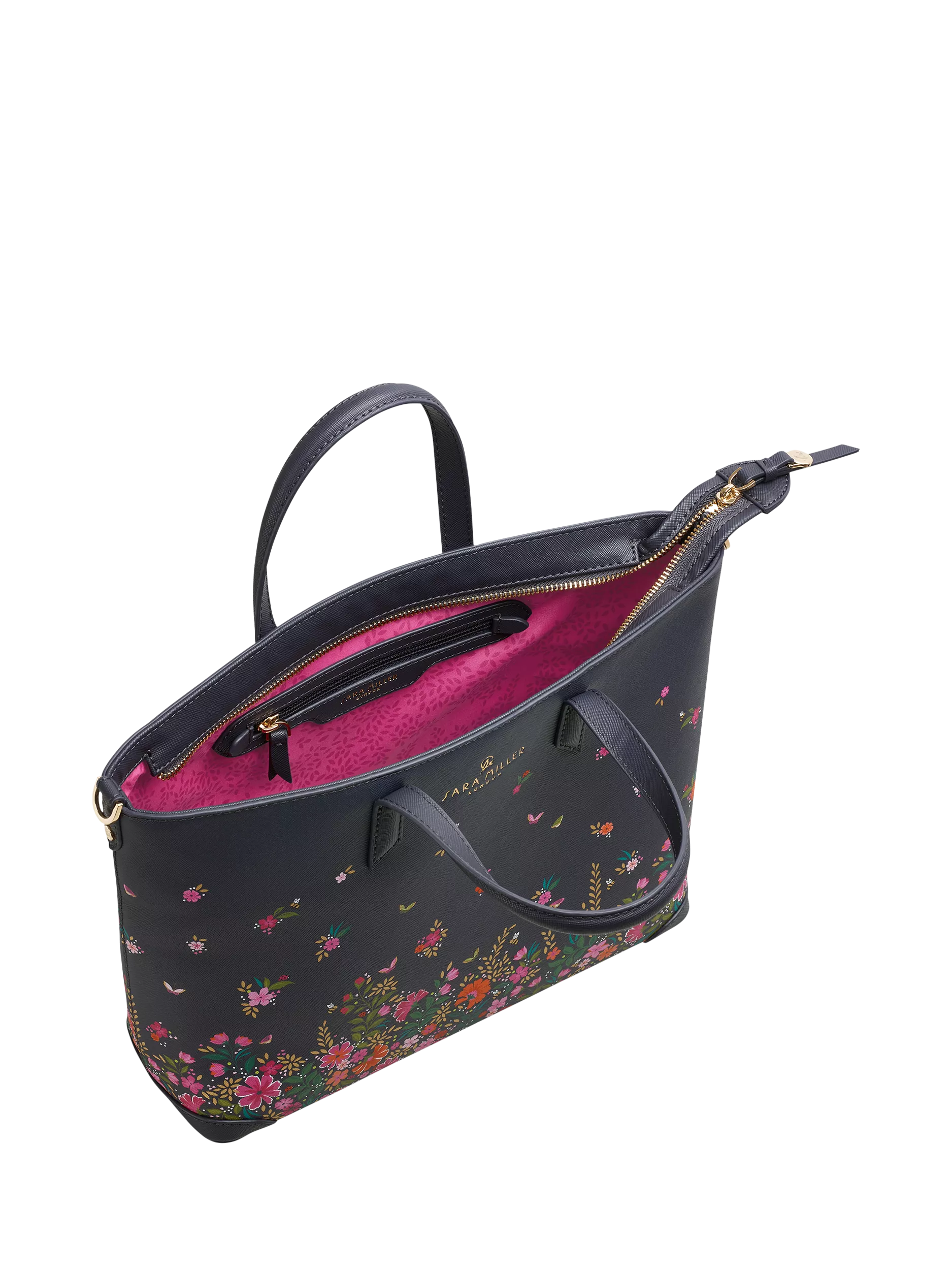 Sara Miller medium ditsy floral tote bag - British product