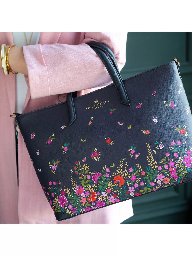 Sara Miller medium ditsy floral tote bag - British product