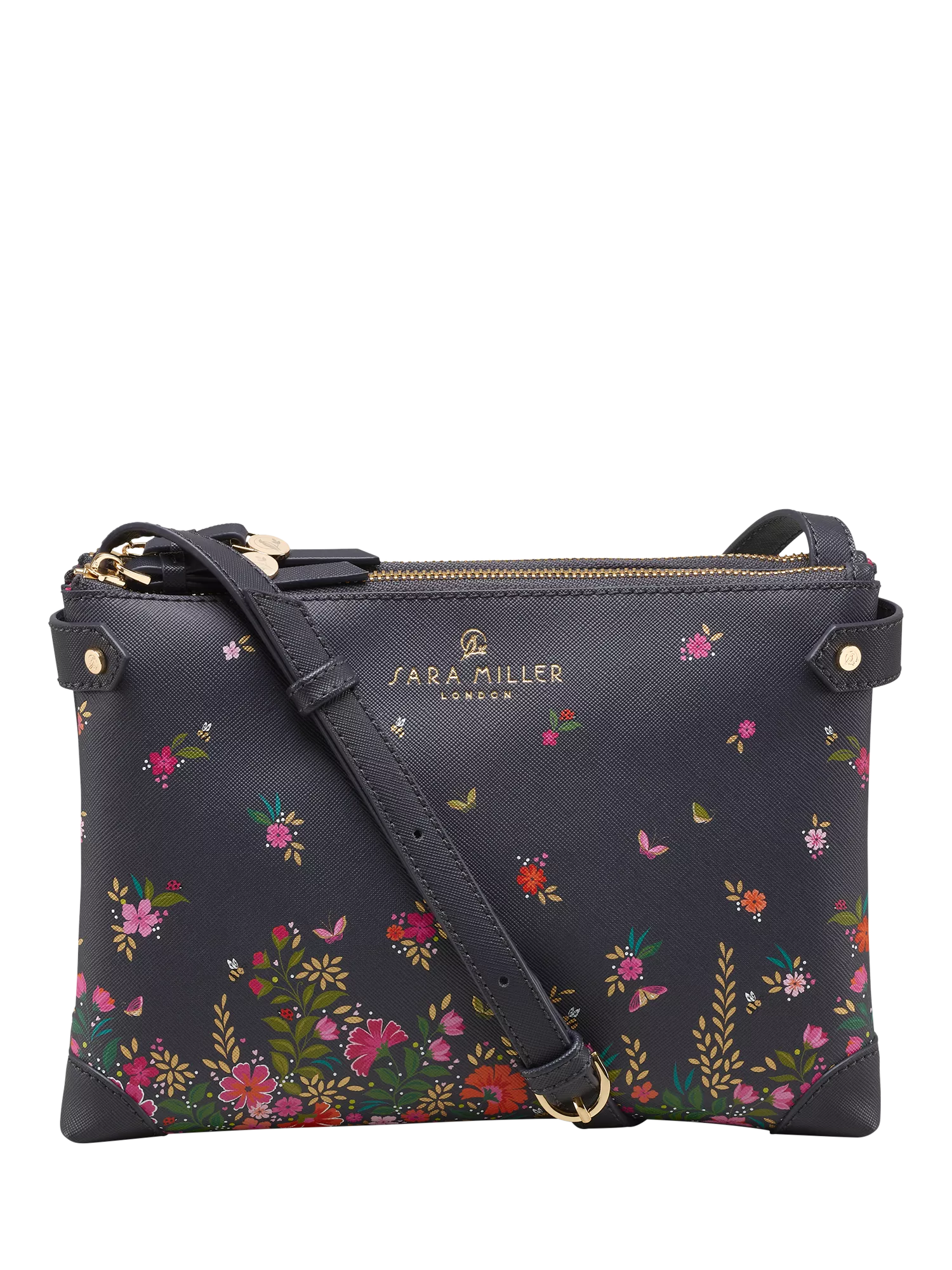 Sara Miller crossbody bag ditsy floral print - British product