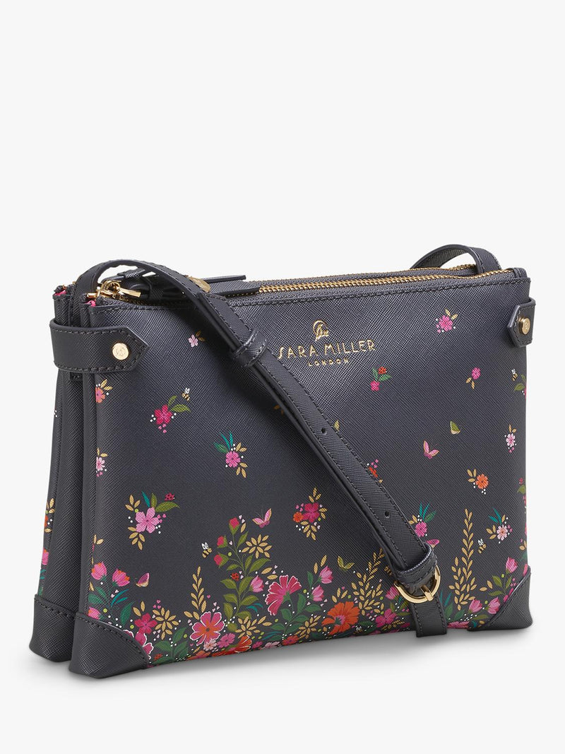 Sara Miller crossbody bag ditsy floral print - British product
