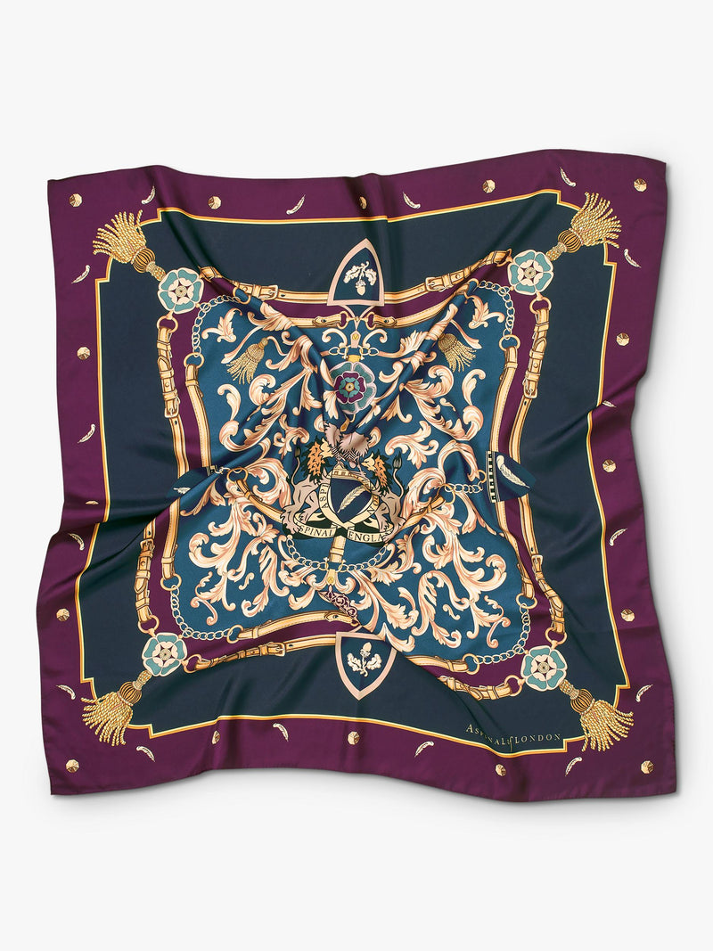 Aspinal of London silk scarf Fig 90cm square (British brand)
