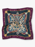 Aspinal of London silk scarf Fig 90cm square (British brand)