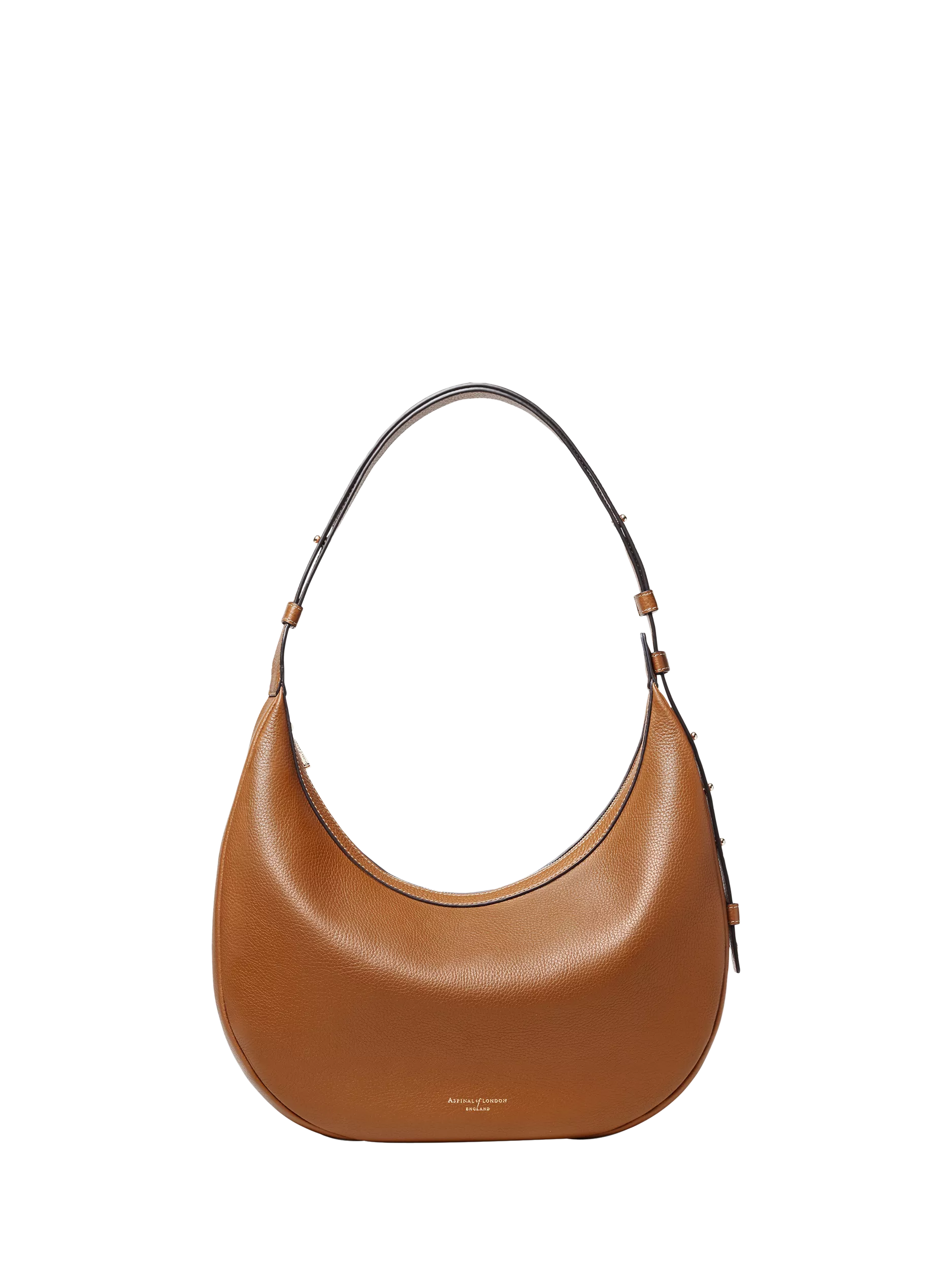 Aspinal of London Soho Grain Leather Large Crescent Bag
