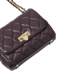 Aspinal of London Lottie quilted leather shoulder bag Fig, UK version