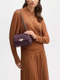 Aspinal of London Lottie quilted leather shoulder bag Fig, UK version