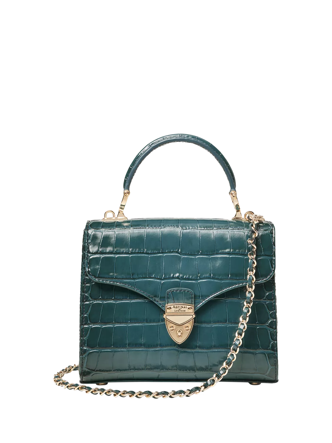 Aspinal of London Mayfair leather grab bag (British brand)