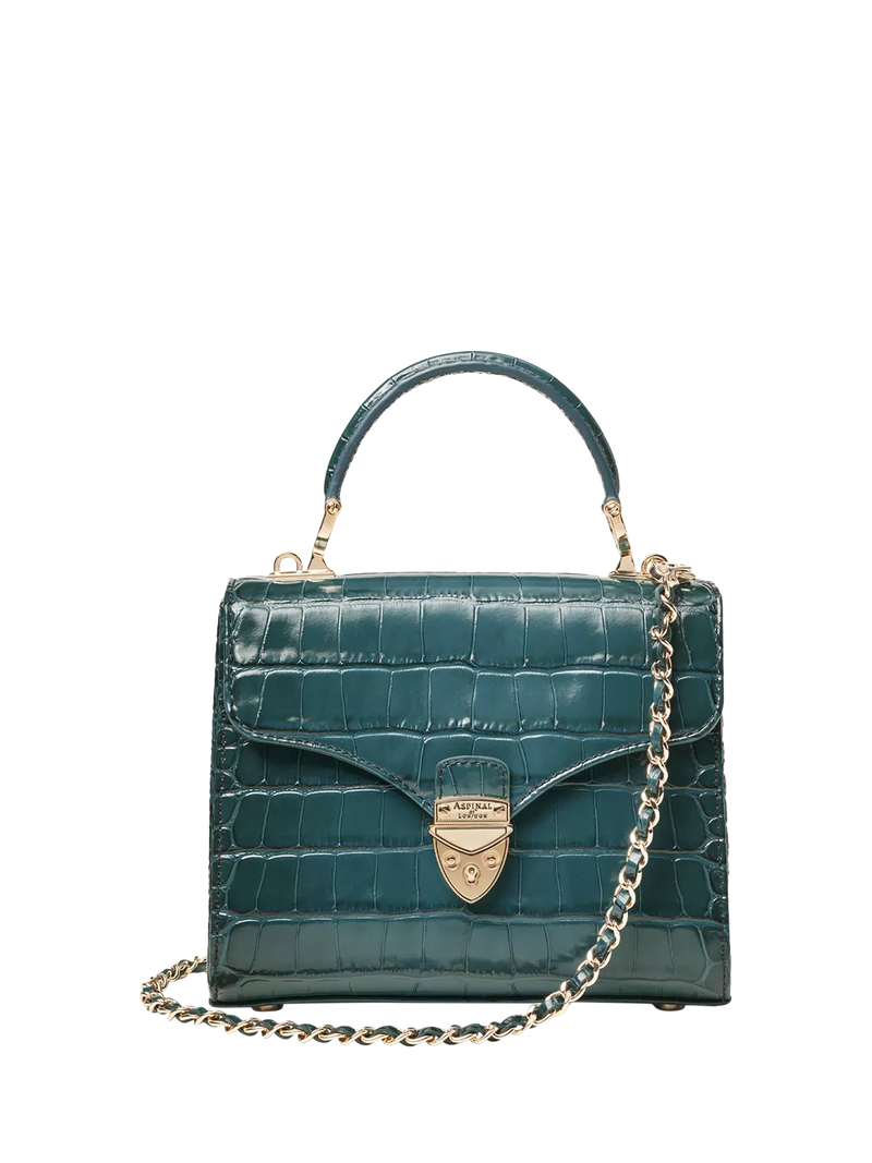 Aspinal of London Mayfair leather grab bag (British brand)