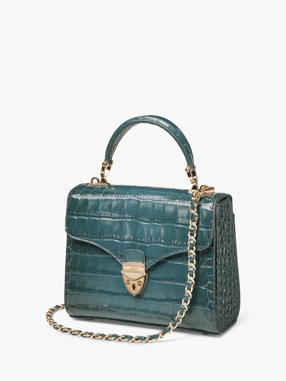 Aspinal of London Mayfair leather grab bag (British brand)