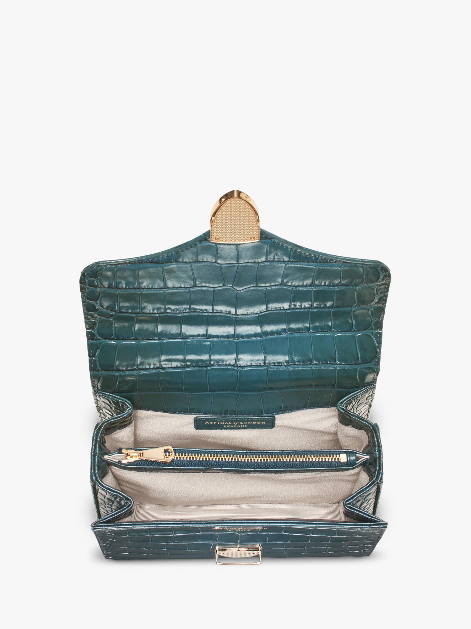 Aspinal of London Mayfair leather grab bag (British brand)