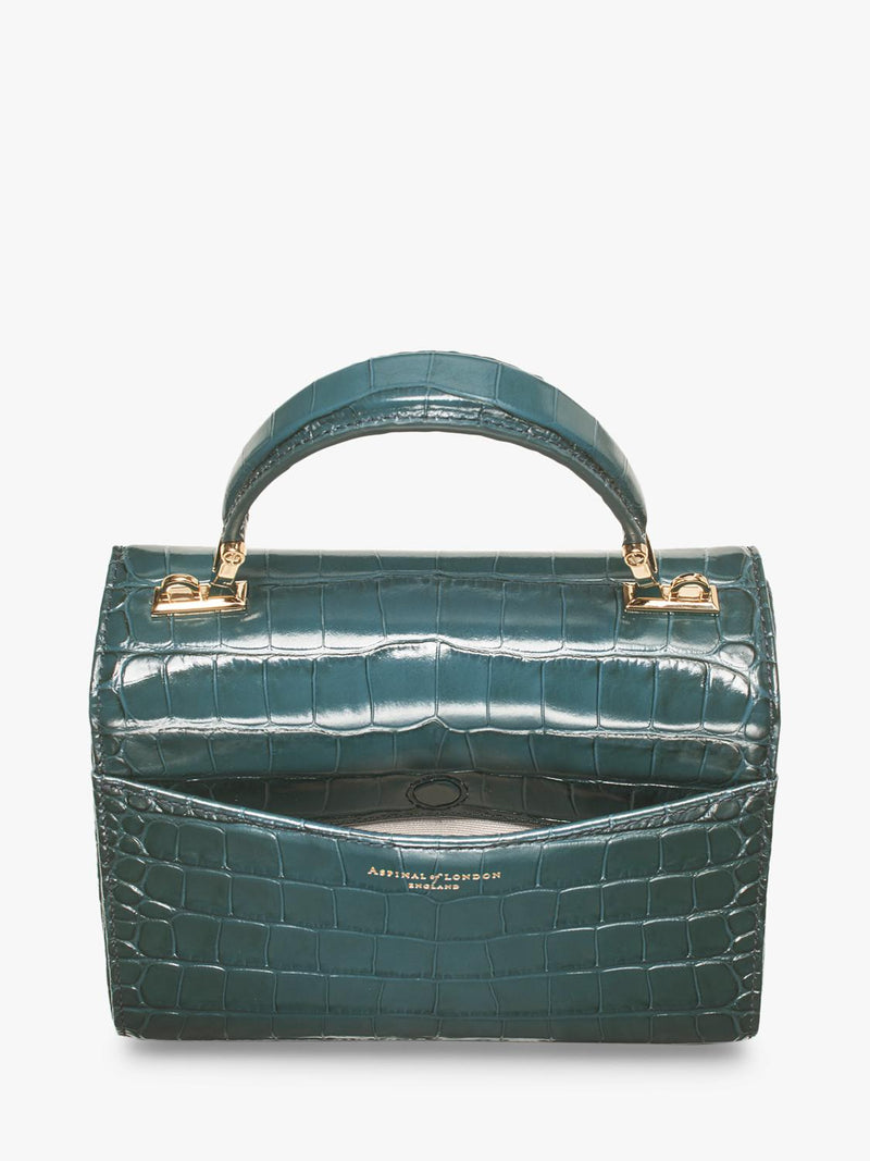 Aspinal of London Mayfair leather grab bag (British brand)