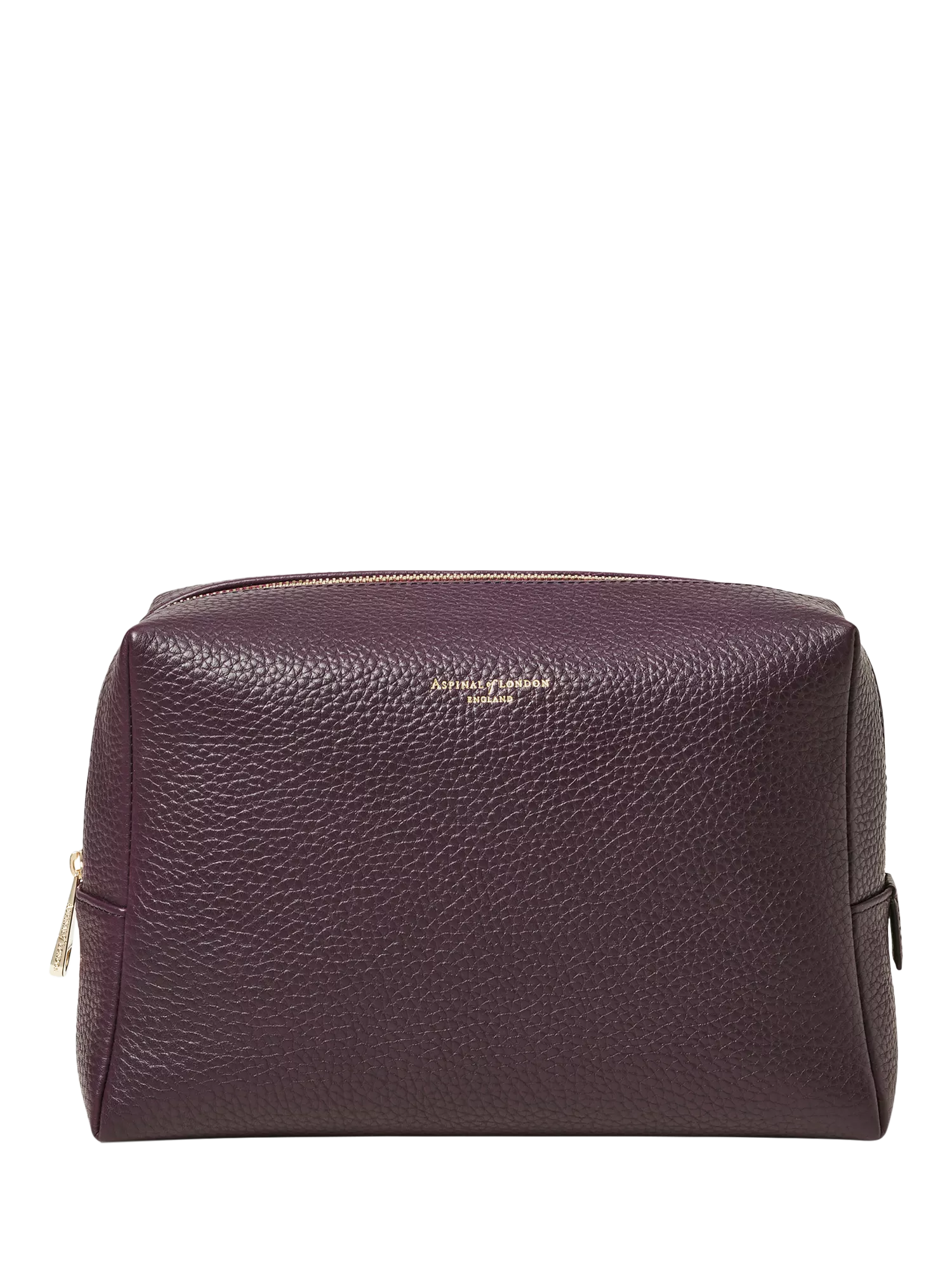 Aspinal of London Large Pebble Leather Toiletry Bag - Caspian Blue