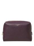 Aspinal of London Large Pebble Leather Toiletry Bag - Caspian Blue