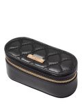 Aspinal of London quilted leather handbag organiser in black, UK version