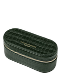Aspinal of London croc leather handbag organiser in Evergreen - British product