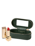 Aspinal of London croc leather handbag organiser in Evergreen - British product
