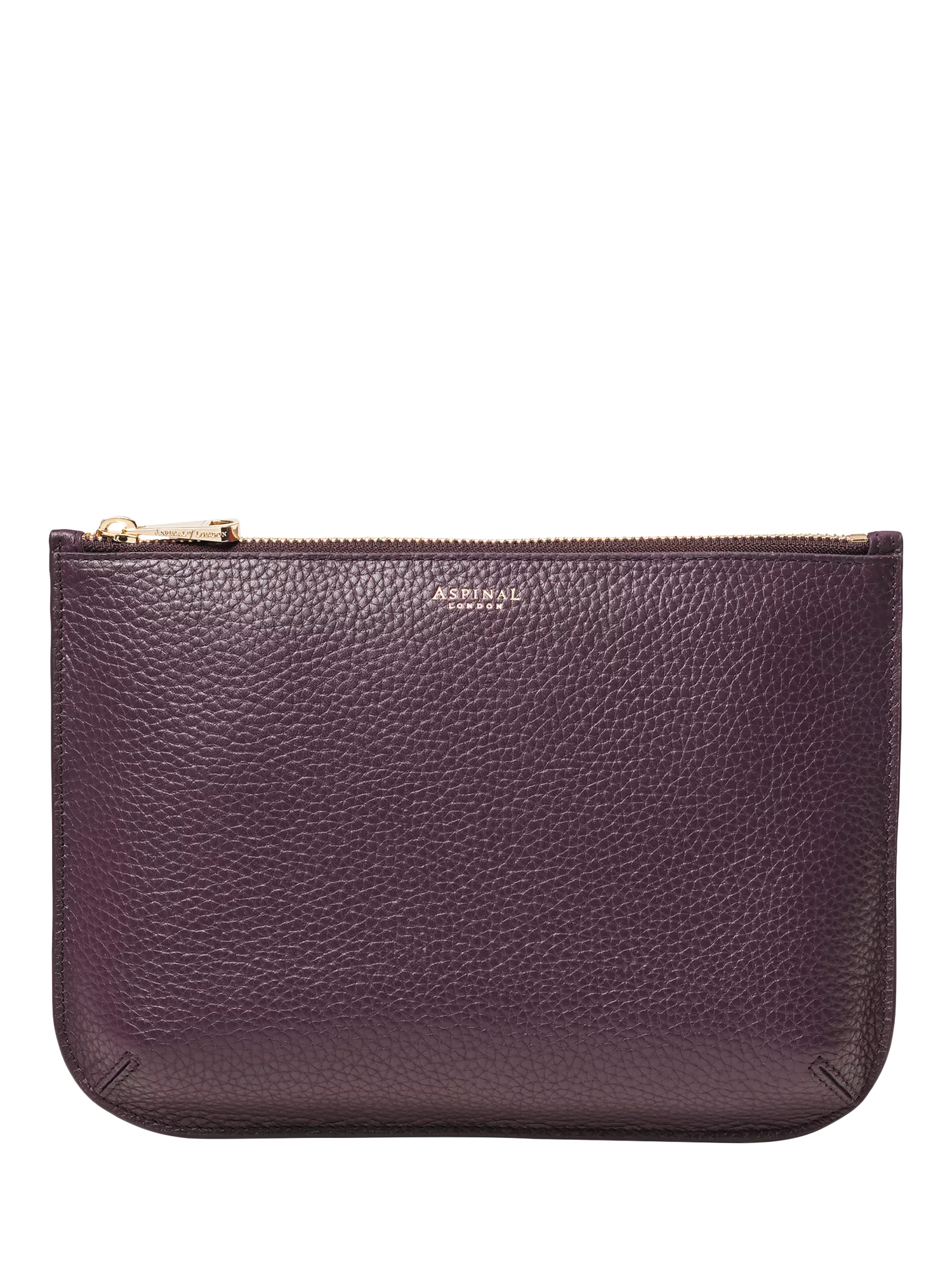 Aspinal of London Large Ella Pebble Grain Leather Pouch