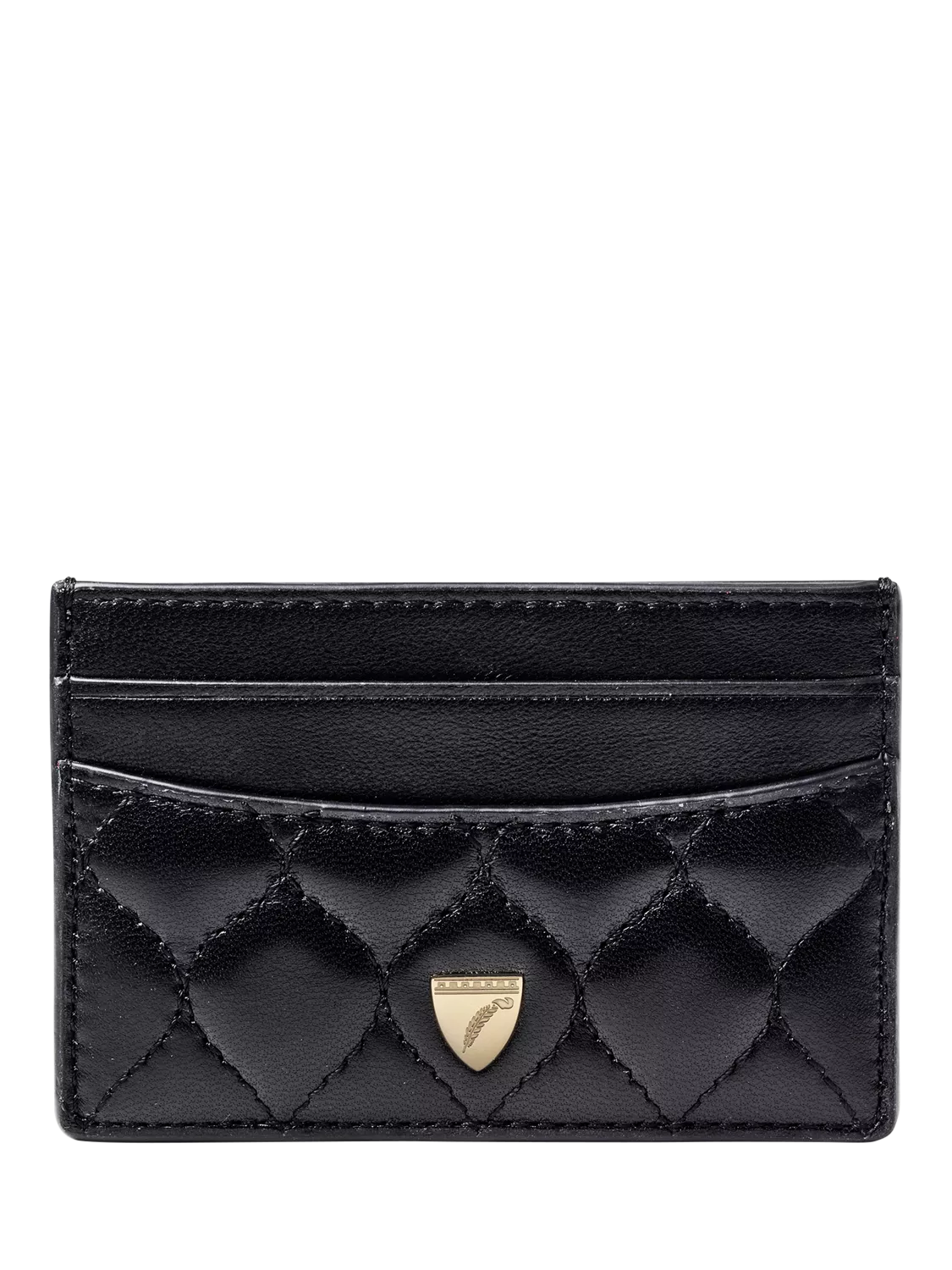 Aspinal of London quilted leather card case - British product