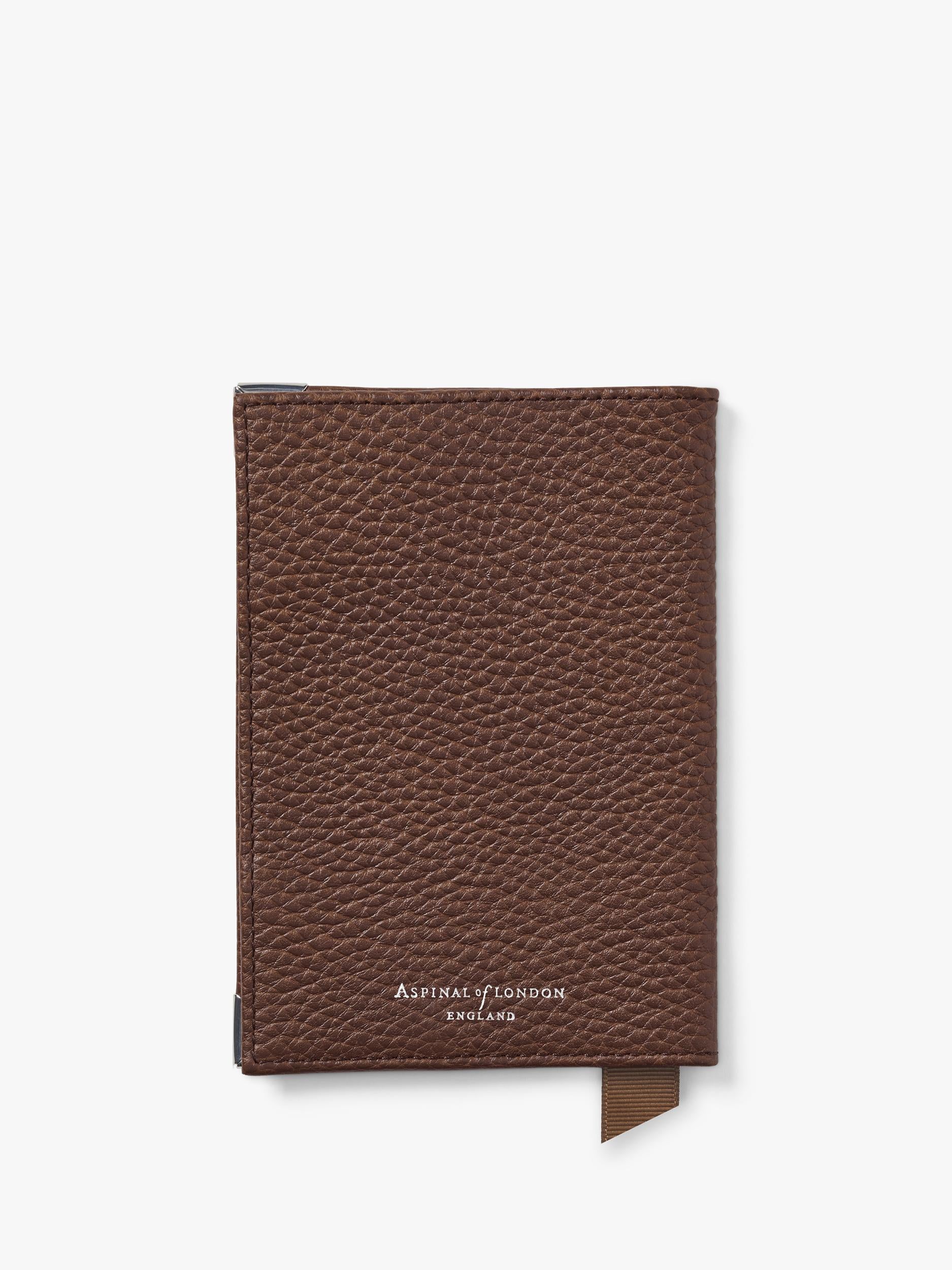 Aspinal of London leather passport cover H14xW9.5cm - British product