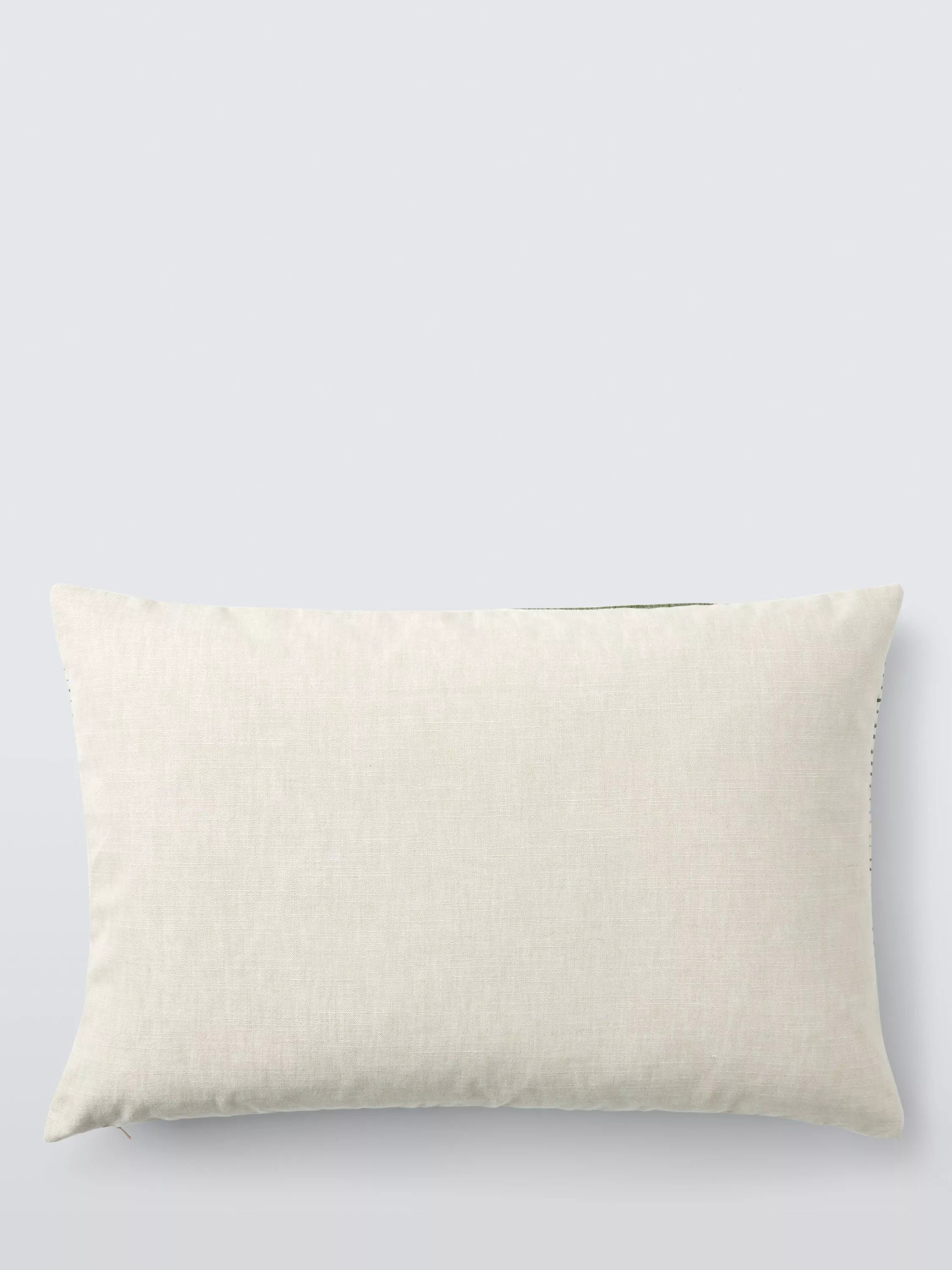 Harlequin Chaco stripe cushion in moss (British brand)