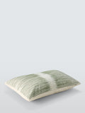 Harlequin Chaco stripe cushion in moss (British brand)
