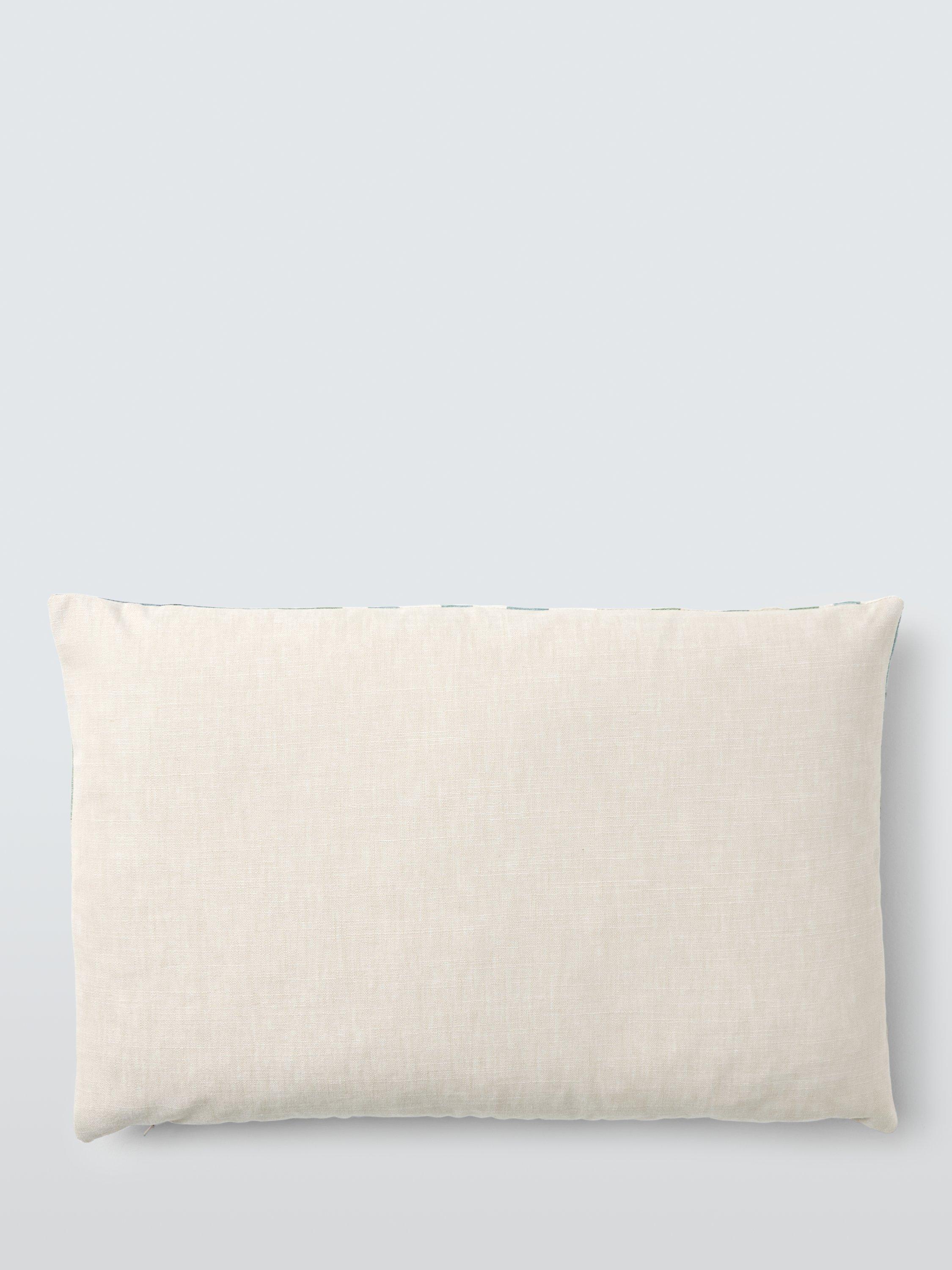 Harlequin Monolith silk cushion in Jade/Kyanite 40x60cm, imported from the UK