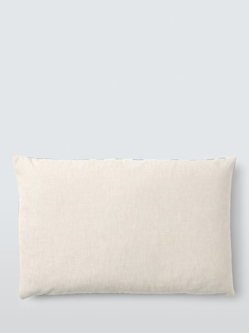 Harlequin Monolith silk cushion in Jade/Kyanite 40x60cm, imported from the UK