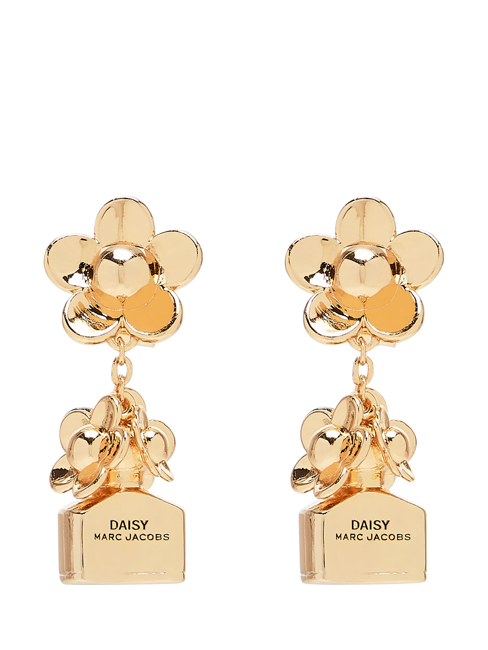 Marc Jacobs Daisy drop earrings gold plated (British brand)