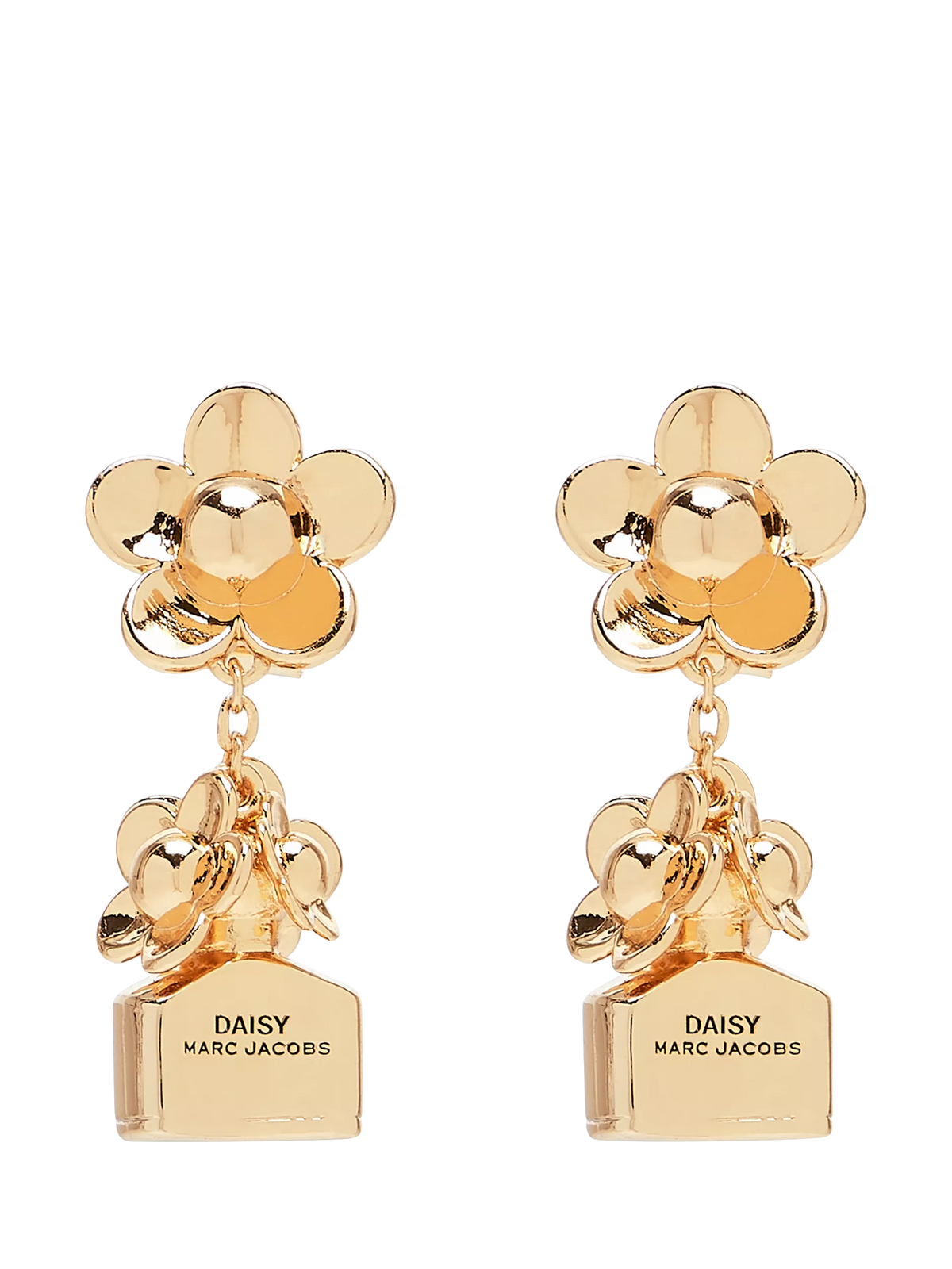 Marc Jacobs Daisy drop earrings gold plated (British brand)