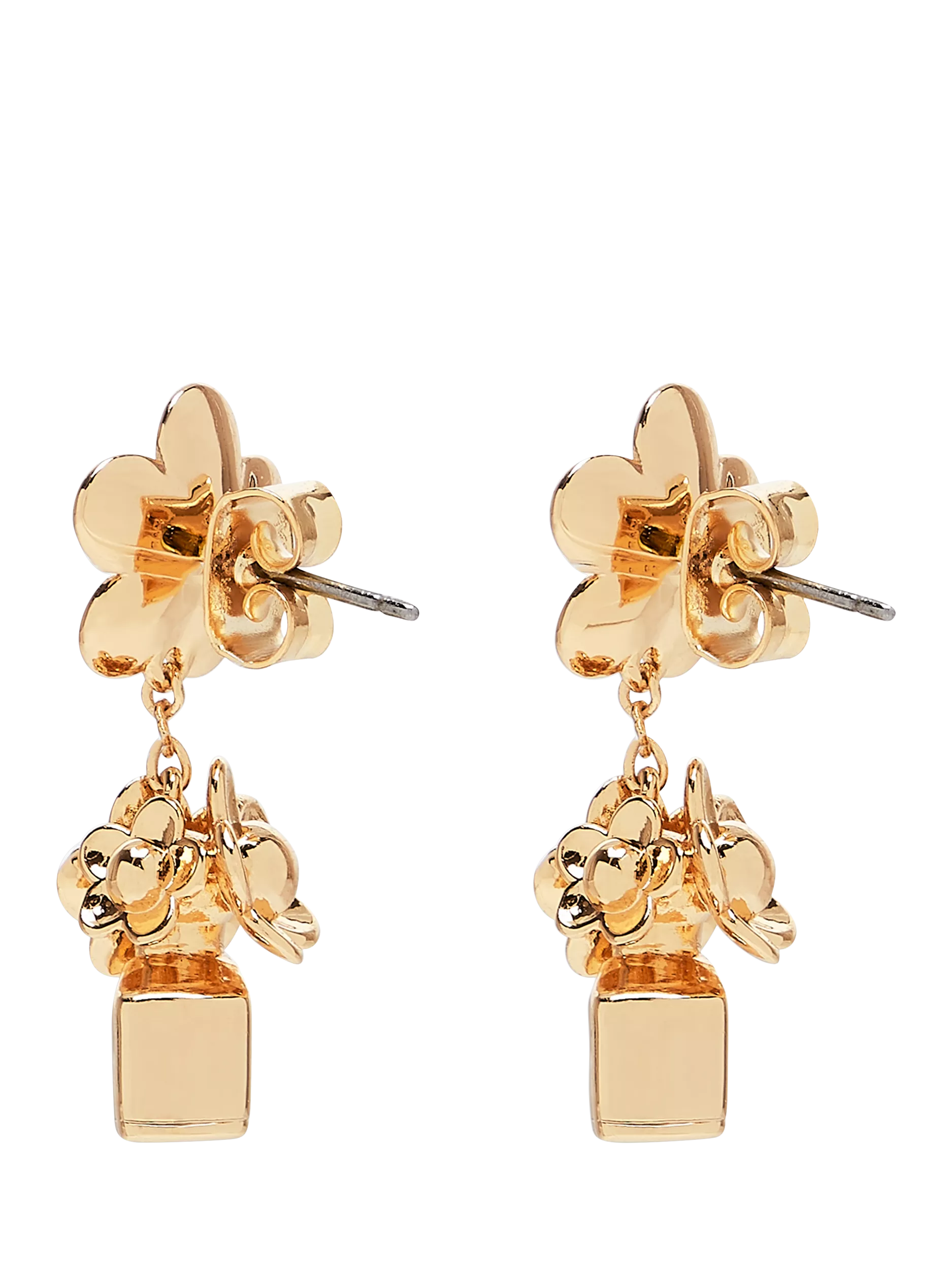 Marc Jacobs Daisy drop earrings gold plated (British brand)