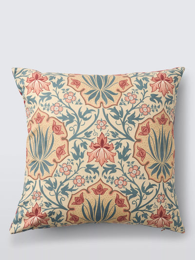 John Lewis Morris & Co. Iris & Rose Cushion Multi 50 x 50cm- Buy online at McGrocer