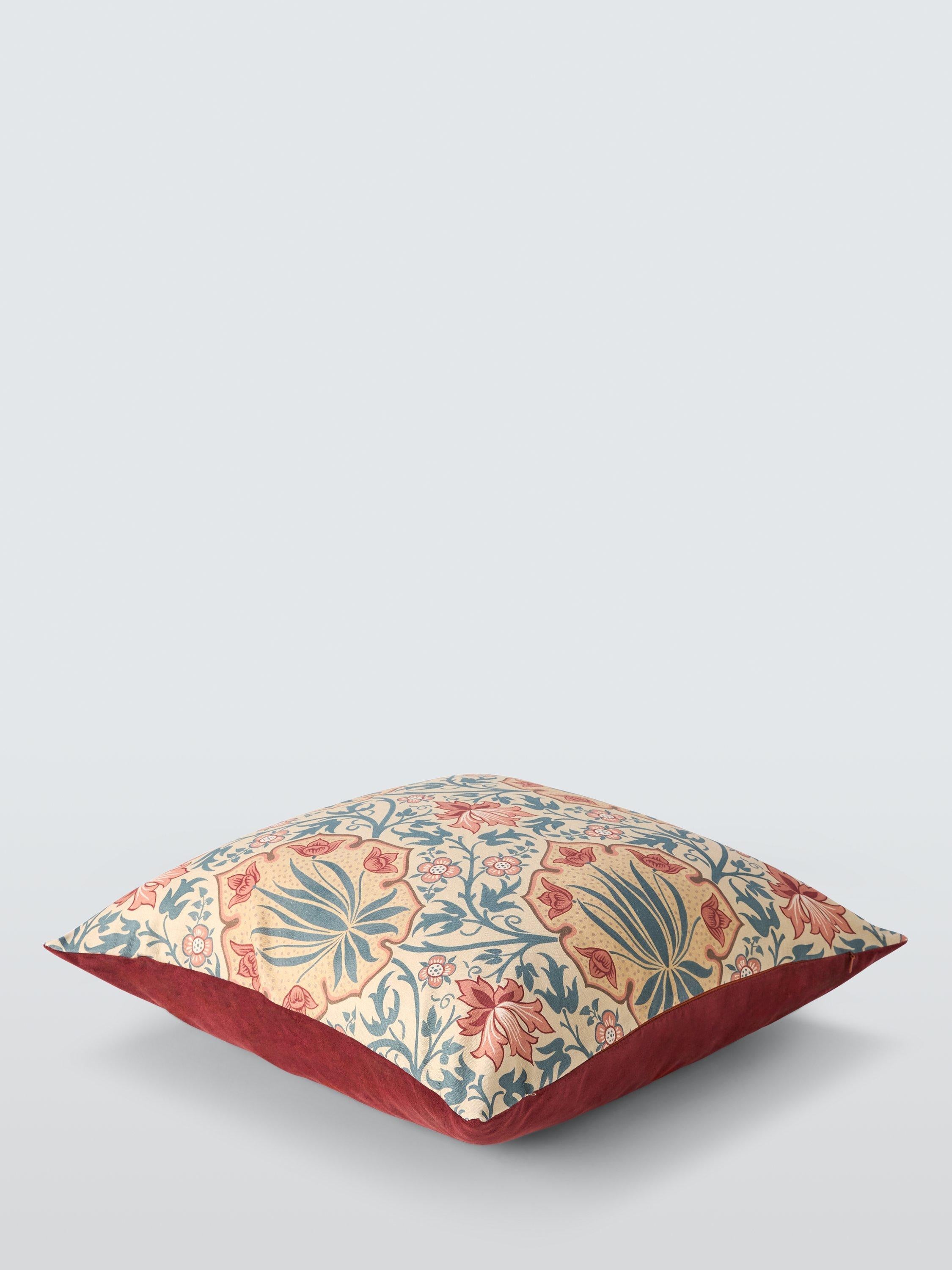 Morris & Co. Iris & Rose cushion 50cm (British brand)