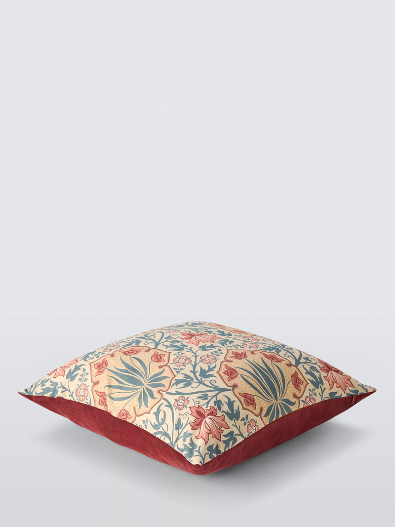 Morris & Co. Iris & Rose cushion 50cm (British brand)