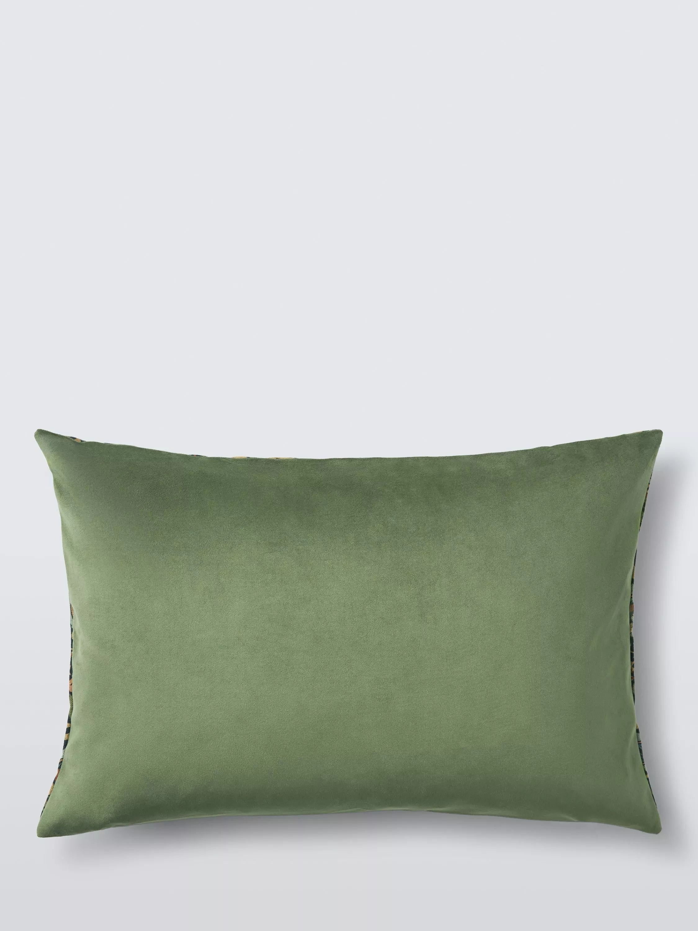 Morris & Co Meda Iris cushion in forest green 40x60cm, UK version