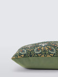Morris & Co Meda Iris cushion in forest green 40x60cm, UK version